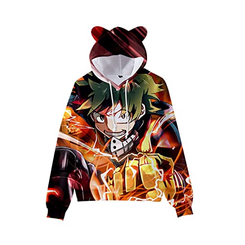 LJFIWY My Hero Academia Anime Hoodies Friends Bedruckter Pullover Sweatshirt für Damen und Herren Jungen Mädchen XXS-4XL (Typ 4, XS) von LJFIWY