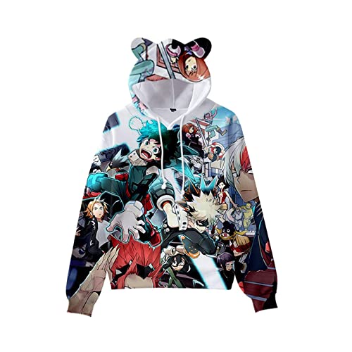 LJFIWY My Hero Academia Anime Hoodies Friends Bedruckter Pullover Sweatshirt für Damen und Herren Jungen Mädchen XXS-4XL (Typ 5, XS) von LJFIWY