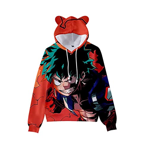 LJFIWY My Hero Academia Anime Hoodies Friends Bedruckter Pullover Sweatshirt für Damen und Herren Jungen Mädchen XXS-4XL (Typ 7, S) von LJFIWY
