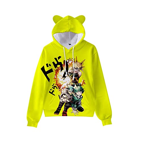 LJFIWY My Hero Academia Anime Hoodies Friends Bedruckter Pullover Sweatshirt für Damen und Herren Jungen Mädchen XXS-4XL (Typ 8, L) von LJFIWY