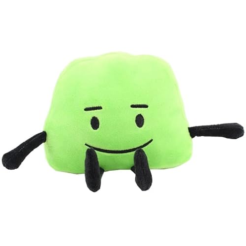 LJFIWY Plüschkissen Battle for Dream Island: Evil Leaf/Loser/Lutscher/Grünes Gras/Kuchen/Stein/Gelee-Spielfigur, Kuschelfigur-Kissen, Heimdekoration, 15–25 cm, (Jelly-15 cm) von LJFIWY