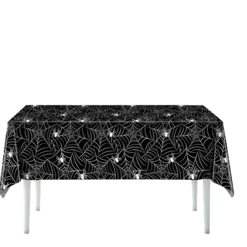 LKAMCBZMF Halloween Tisch, Halloween Ghost Festival Party Net Tischdecke 137x274cm Multicolor(D) von LKAMCBZMF