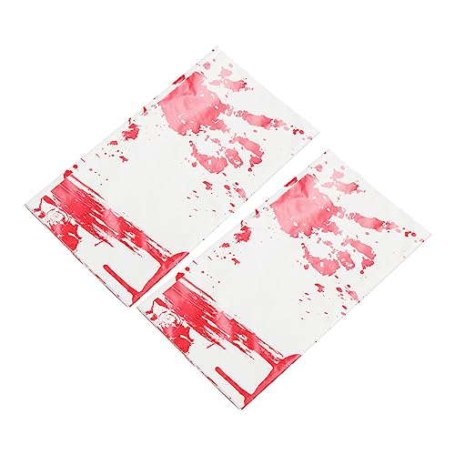 LKAMCBZMF Halloween Tisch, Rote Halloween-Handabdruck-Tischdecken, 2 Stück, for Tischdekoration LKAMCBZMF Halloween Tisch, Rote Halloween-Handabdruck-Tischdecken, 2 Stück, for Tischdekoration von LKAMCBZMF