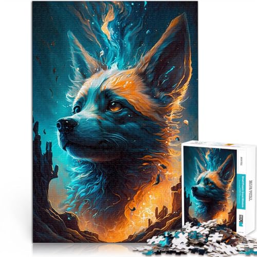 1000 Teenager-Teile-Puzzle Geschenke zum Suchbegriff: Herausfordernde Spiele Jack Russell Terrier Hund Geburtstagsgeschenk38x26cm von LKASGCBY