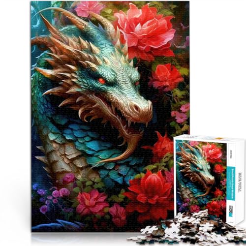 1000 Teenager-Teile-Puzzle Helfen Sie dem Gehirn, süchtig machende Spielzeuge zu trainieren, um Geduld zu entwickeln Vividora-Drache Für Paare geeignet52x38cm von LKASGCBY