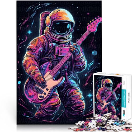 1000-Teile-Puzzle für Erwachsene Handgeschwindigkeitswettbewerb Astronaut spielt Gitarre mit passendem Poster und Quizblatt38x26cm 1000-Teile-Puzzle für Erwachsene Handgeschwindigkeitswettbewerb Astronaut spielt Gitarre mit passendem Poster und Quizblatt38x26cm von LKASGCBY
