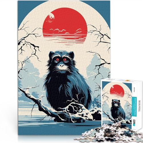 1000-Teile-Puzzle für Teenager Anspruchsvolles Spiel und Familienspaß Tierische Japan-Vibes Verbessern Sie das Gedächtnis75x50cm von LKASGCBY