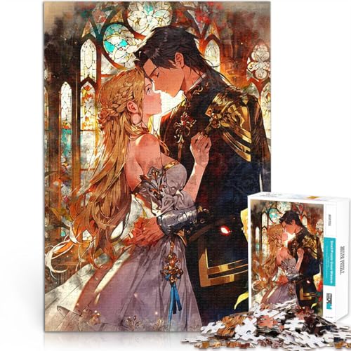 1000-Teile-Puzzle für Teenager Handgeschwindigkeitswettbewerb Romantisches Fantasiepaar Einzigartige Wohndekoration und Geschenke38x26cm von LKASGCBY