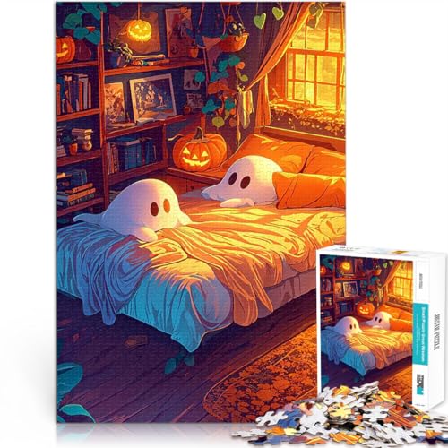 1000-Teile-Puzzle für Teenager Mustermontage Gemütliches Halloween-Schlafzimmer denn eignet ganze Familie52x38cm 1000-Teile-Puzzle für Teenager Mustermontage Gemütliches Halloween-Schlafzimmer denn eignet ganze Familie52x38cm von LKASGCBY