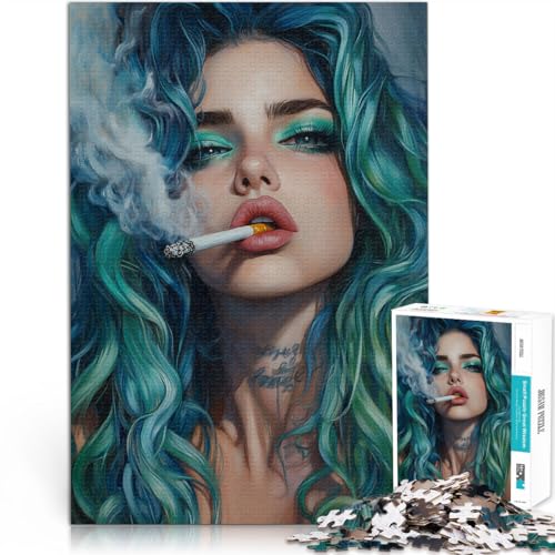 1000-Teile-Puzzle für Teenager Pädagogisches Spielzeug zum Stressabbau Frau rauchsüchtig Geburtstagsgeschenk, Geschenke75x50cm 1000-Teile-Puzzle für Teenager Pädagogisches Spielzeug zum Stressabbau Frau rauchsüchtig Geburtstagsgeschenk, Geschenke75x50cm von LKASGCBY