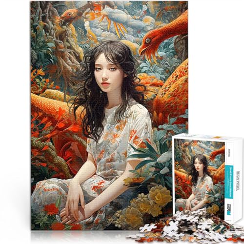1000-Teile-Puzzle für Teenager Spielspielzeug Frauen Natur chinesische Kunst Geburtstagsgeschenk, Geschenke75x50cm von LKASGCBY