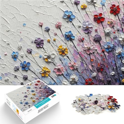 1000-Teile-Puzzle für Teenager Spielzeug für die ganze Familie Buntes Blumenfeldgemälde einzigartiges Herausforderungsspiel75x50cm 1000-Teile-Puzzle für Teenager Spielzeug für die ganze Familie Buntes Blumenfeldgemälde einzigartiges Herausforderungsspiel75x50cm von LKASGCBY