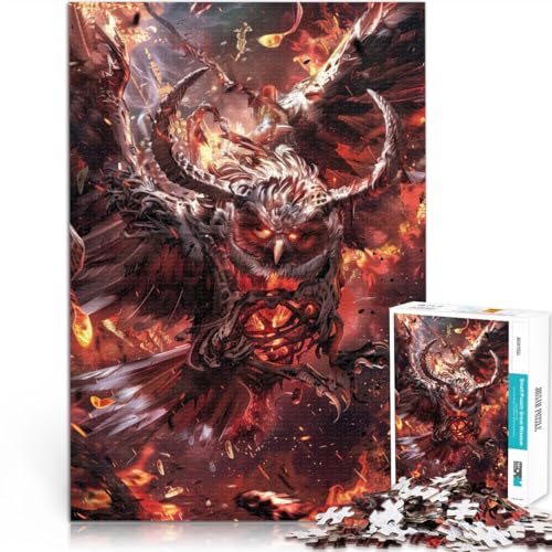 1000-Teile-Puzzle für Teenager Staycation: Zeit totschlagen Dämonische Eule aus der Hölle Angebot als Geschenk für die ganze Familie75x50cm von LKASGCBY