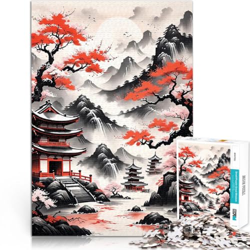 1000-Teile-Puzzle für Teenager Stressabbau-Spielzeug Chinesische Landschaftstinte eignet ganze Familie75x50cm 1000-Teile-Puzzle für Teenager Stressabbau-Spielzeug Chinesische Landschaftstinte eignet ganze Familie75x50cm von LKASGCBY