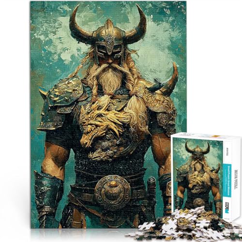 1000-Teile-Puzzle für Teenager Stressabbau – Staycation – Zeit totschlagen Wikinger-Krieger Angebot als Geschenk für die ganze Familie52x38cm von LKASGCBY