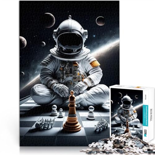 1000-Teile-Puzzle für Teenager Trainieren Sie Ihr Gehirn und Ihre Hände Schachuniversum Geschenke für Freunde und Familie52x38cm von LKASGCBY