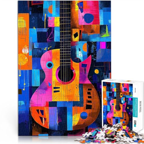 1000-teilige Puzzles für Erwachsene Lernspiele Expressionistische Geometrie Gitarre 鈥3Lebendige abstrakte Musikkunst Perfekte Dekoration75x50cm 1000-teilige Puzzles für Erwachsene Lernspiele Expressionistische Geometrie Gitarre 鈥3Lebendige abstrakte Musikkunst Perfekte Dekoration75x50cm von LKASGCBY