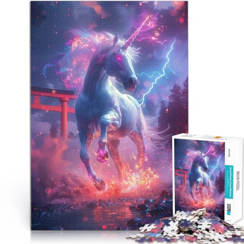 1000-teilige Puzzles für Erwachsene Spielzeug Lernspiele Stressabbau Torii-Tor Einhorn einzigartiges Herausforderungsspiel52x38cm von LKASGCBY