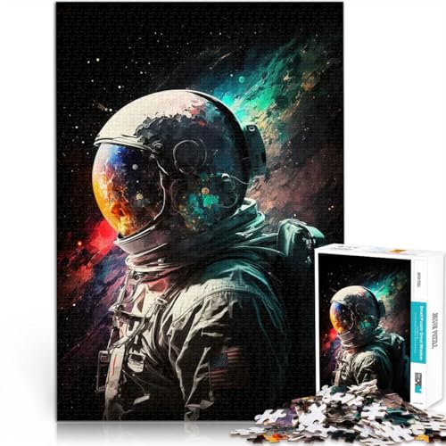 1000-teilige Puzzles für Erwachsene Staycation: Zeit totschlagen Astronautenentdeckung Angebot als Geschenk für die ganze Familie75x50cm von LKASGCBY
