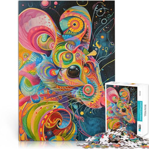 1000-teilige Puzzles für Erwachsene Trainieren Sie Ihr Gehirn und Ihre Hände Psychedelische Maus Die Liebe zwischen Paaren stärken38x26cm 1000-teilige Puzzles für Erwachsene Trainieren Sie Ihr Gehirn und Ihre Hände Psychedelische Maus Die Liebe zwischen Paaren stärken38x26cm von LKASGCBY