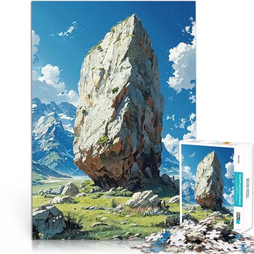 1000-teilige Puzzles für Teenager Familienspiel zum Stressabbau, schwierige Herausforderung Der Felsbrocken Heimdekoration Spielzeug75x50cm von LKASGCBY