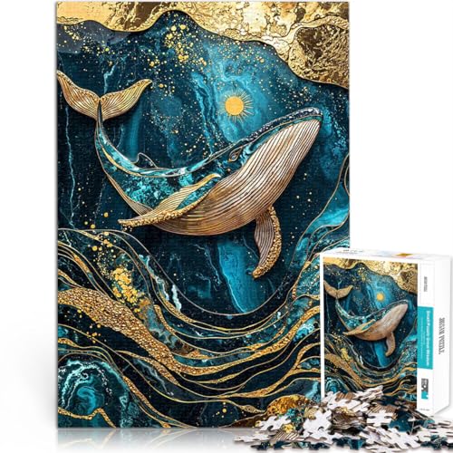 1000-teilige Puzzles für Teenager Herausforderndes Spiel Himmlisches Meer Kintsugi Kunst Lernspiel für Geburtstag, Weihnachten52x38cm von LKASGCBY