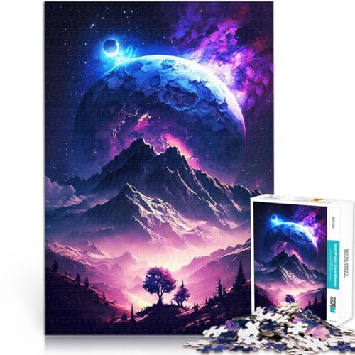 1000-teilige Puzzles für Teenager Quizspiel Traumlandschaft des kosmischen Universums Geeignet für die Schreibtischdekoration38x26cm von LKASGCBY