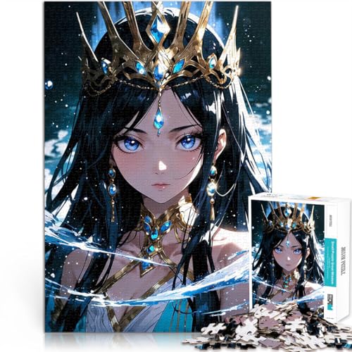 1000-teilige Puzzles für Teenager Spielzeug Lernspiele Stressabbau Anime Wasserkönigin Geburtstagsgeschenk, Geschenke75x50cm von LKASGCBY