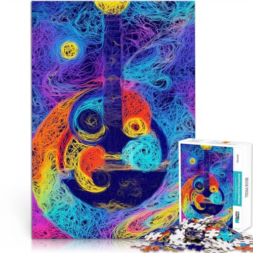 1000-teiliges Puzzle für Erwachsene Anspruchsvolles Spiel und Familienspaß Weltraum-Bunte Gitarre Geeignet für die Schreibtischdekoration38x26cm 1000-teiliges Puzzle für Erwachsene Anspruchsvolles Spiel und Familienspaß Weltraum-Bunte Gitarre Geeignet für die Schreibtischdekoration38x26cm von LKASGCBY