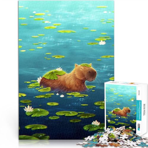 1000-teiliges Puzzle für Erwachsene Dekomprimierendes intellektuelles Lernspielzeug Happybara Einzigartige Wohndekoration und Geschenke38x26cm von LKASGCBY