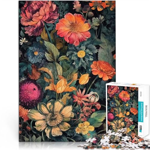 1000-teiliges Puzzle für Erwachsene Geschenke zum Suchbegriff: Herausfordernde Spiele Blumenwiese Wichtelgeschenke38x26cm von LKASGCBY