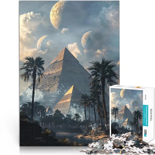 1000-teiliges Puzzle für Erwachsene Spielzeug Lernspiele Stressabbau Dreifaltigkeit der Alten mit passendem Poster und Quizblatt75x50cm von LKASGCBY