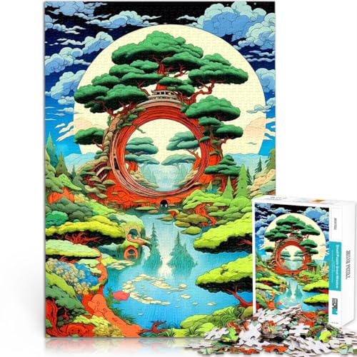 1000-teiliges Puzzle für Erwachsene Trainieren Sie Ihr Gehirn und Ihre Hände Anime-Landschaft Geschenke für Freunde und Familie38x26cm von LKASGCBY