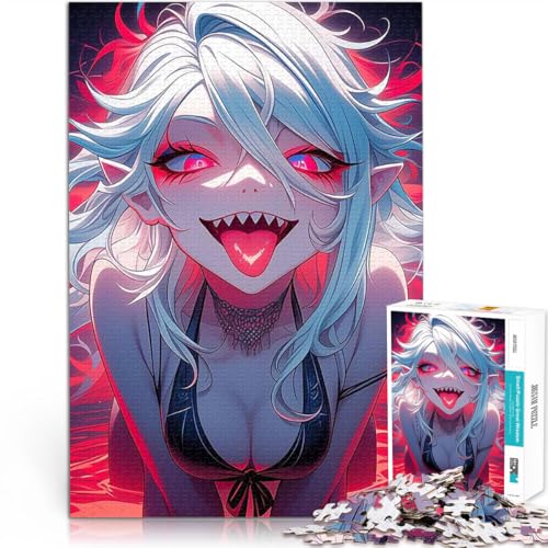 1000-teiliges Puzzle für Teenager Intellektuelles Spiel Verführerisches Dämonenbaby Verbessern Sie das Gedächtnis38x26cm von LKASGCBY