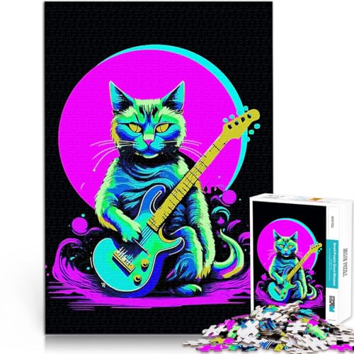 1000-teiliges Puzzle für Teenager Lernspiele DIY Spielzeug CAT E-Gitarre eignet ganze Familie75x50cm 1000-teiliges Puzzle für Teenager Lernspiele DIY Spielzeug CAT E-Gitarre eignet ganze Familie75x50cm von LKASGCBY