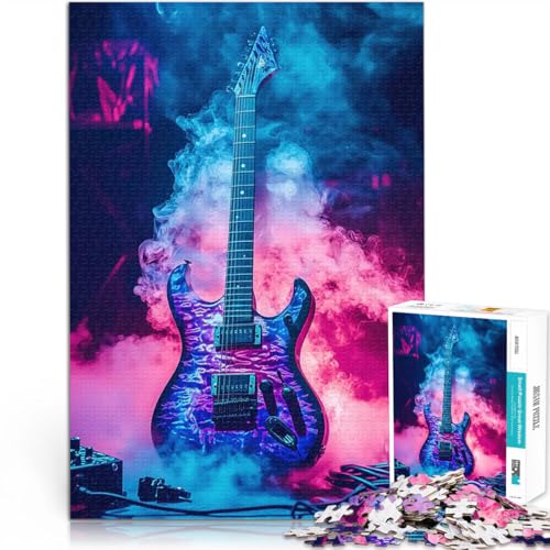 1000-teiliges Puzzle für Teenager Spielspielzeug E-Gitarre in Rauch Geeignet für die Schreibtischdekoration75x50cm 1000-teiliges Puzzle für Teenager Spielspielzeug E-Gitarre in Rauch Geeignet für die Schreibtischdekoration75x50cm von LKASGCBY