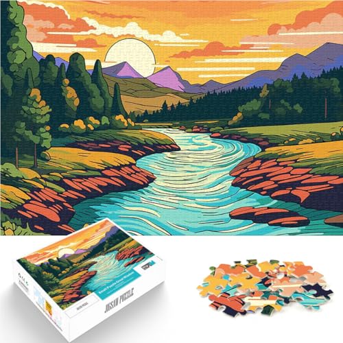 1000-teiliges Puzzle für Teenager Spielzeug Lernspiele Stressabbau Schöner Talberg Lernspiel für Geburtstag, Weihnachten75x50cm von LKASGCBY