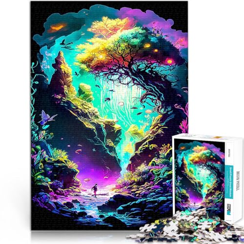 1000-teiliges Puzzle für Teenager Stressabbau – Staycation – Zeit totschlagen Fantasielandschaft Einzigartige Geburtstags- und Geschenkideen52x38cm von LKASGCBY