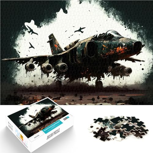 1000-teiliges Puzzle für Teenager Trainieren Sie Ihr Gehirn und Ihre Hände Kampfflugzeug Geschenke für Freunde und Familie52x38cm von LKASGCBY