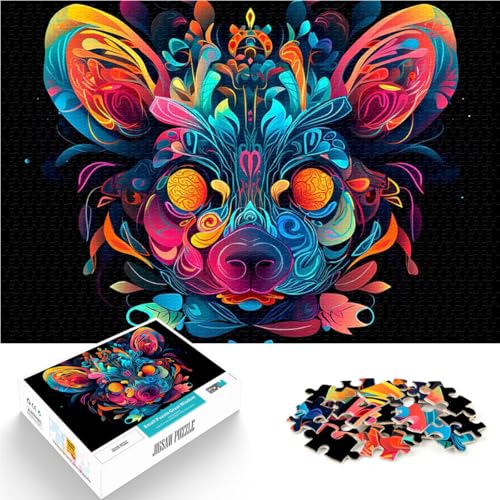 1000-teiliges Teenager-Puzzle Stressabbau Schwierige Herausforderung Maus im Cartoon-Stil Geschenke für Freunde und Familie52x38cm von LKASGCBY