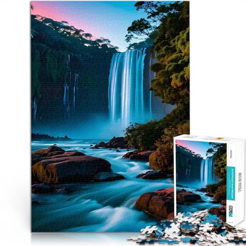 2000 Teenager-Teile-Puzzle Dekomprimierendes intellektuelles Lernspielzeug Iguazú-Wasserfälle Geschenke für Freunde und Familie70x100cm von LKASGCBY