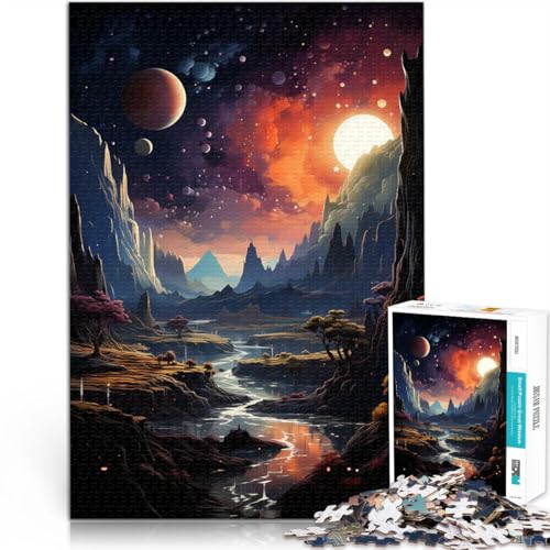 2000-Teile-Puzzle für Erwachsene Spielzeug Lernspiele Stressabbau Fantasie-Außerirdischer Planet Einzigartige Wohndekoration und Geschenke70x100cm 2000-Teile-Puzzle für Erwachsene Spielzeug Lernspiele Stressabbau Fantasie-Außerirdischer Planet Einzigartige Wohndekoration und Geschenke70x100cm von LKASGCBY