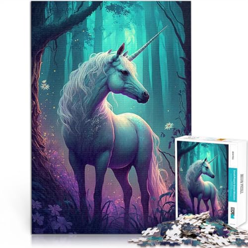2000-Teile-Puzzle für Teenager Lernspiele Heimdekoration EIN Cartoon-Einhorn eignet ganze Familie70x100cm von LKASGCBY