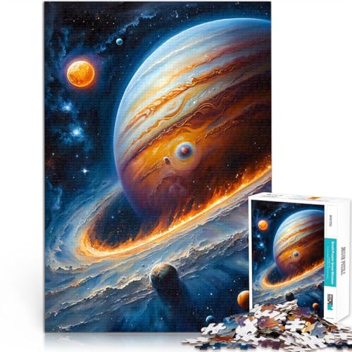 2000-Teile-Puzzle für Teenager Quizspiel Riesige Gasplaneten-Ölfarbe eignet ganze Familie70x100cm von LKASGCBY