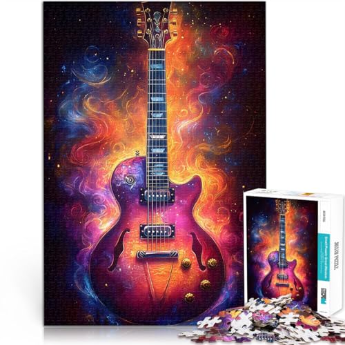 2000-Teile-Puzzle für Teenager Spiele Spielzeug Geschenk Gibson E-Gitarre in Flammen Geeignet für die Schreibtischdekoration70x100cm 2000-Teile-Puzzle für Teenager Spiele Spielzeug Geschenk Gibson E-Gitarre in Flammen Geeignet für die Schreibtischdekoration70x100cm von LKASGCBY