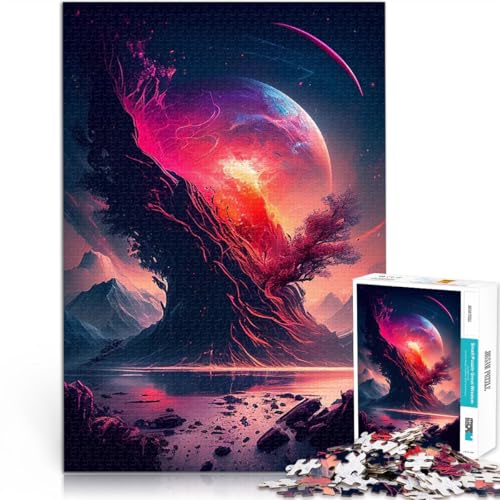 2000-Teile-Puzzle für Teenager für Lernspiel-Herausforderungsspielzeug Weltraum-Fantasy-Landschaft Lustiges Geschenk70x100cm von LKASGCBY