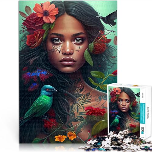 2000-teilige Puzzles für Erwachsene Herausforderndes Spiel Afrikanischer Modestil Verbessern Sie das Gedächtnis70x100cm von LKASGCBY