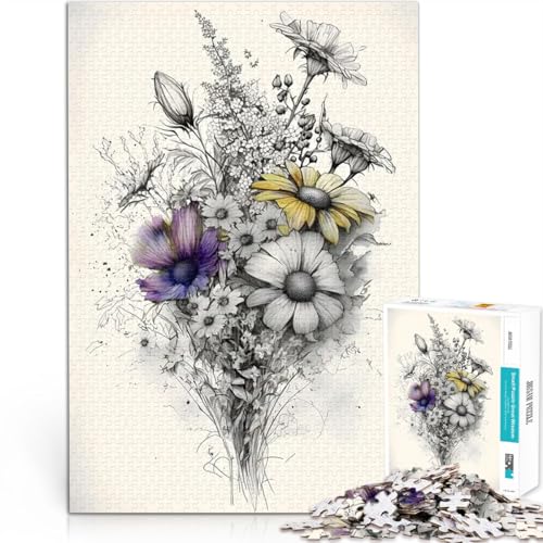 2000-teilige Puzzles für Erwachsene Herausforderndes Spiel Wildblumenstrauß Botanisch Lernspiel für Geburtstag, Weihnachten70x100cm 2000-teilige Puzzles für Erwachsene Herausforderndes Spiel Wildblumenstrauß Botanisch Lernspiel für Geburtstag, Weihnachten70x100cm von LKASGCBY