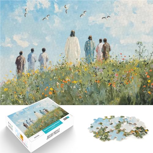 2000-teilige Puzzles für Erwachsene Lernspiele Schau dir die Vögel an Jesus Bibel Lernspiel für Geburtstag, Weihnachten70x100cm von LKASGCBY