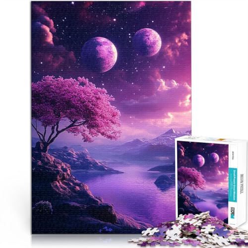 2000-teilige Puzzles für Erwachsene Quizspiel Tal der Galaxienlandschaft mit vollständig ineinander greifenden, zufällig geformten Teilen70x100cm von LKASGCBY
